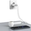 USAMS Ład. siec. 2xUSB-A + kabel USB-C/USB-A Fast Charging biały/white series HC HCXLTZ03