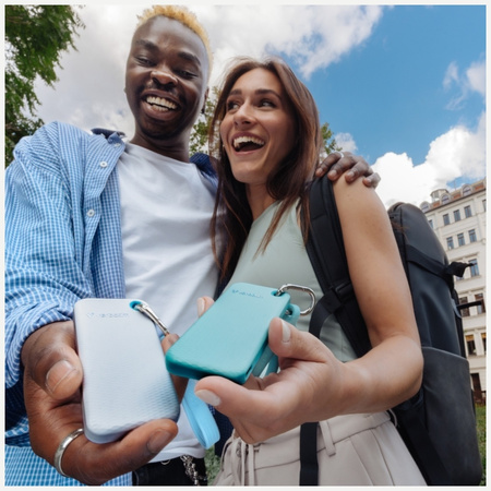 Dysk Zewnętrzny Verbatim Pocket SSD 1TB  USB-C 3.2 gen.2 biały-jasnoniebieski 32320