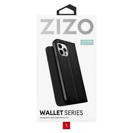 ZIZO WALLET Series - Etui z klapką iPhone 13 Pro Max (czarny)