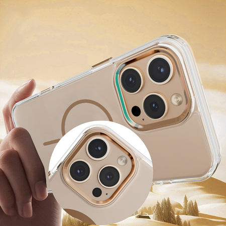 Nakładka Clear Thin Mag do iPhone 16 Pro 6,3" złota