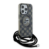 Karl Lagerfeld KLHMP15XHCKCKLCK iPhone 15 Pro Max 6.7" czarny/black hardcase IML Crossbody Monogram Karl & Choupette Head MagSafe