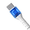 Devia kabel Kintone USB-C - USB-C 1,0 m 3A biały