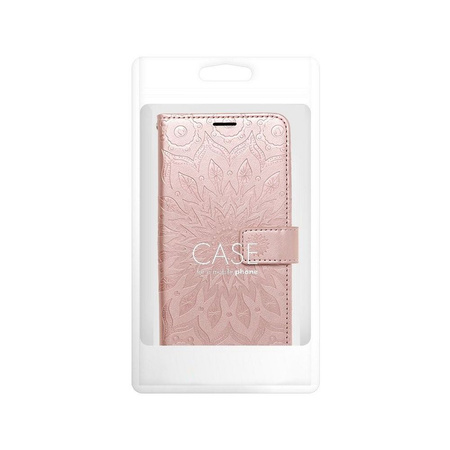 Kabura MEZZO Book do SAMSUNG A22 5G mandala złoty róż