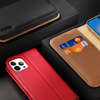 Dux Ducis Hivo echt Leder booktype case schutzhülle aufklappbare hülle für iPhone 14 Pro Max rot
