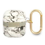 Schutzhülle APPLE AIRPODS Guess AirPods Marble Strap Collection (GUA2HCHMAG) grau