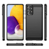 Carbon Case elastyczne etui pokrowiec Samsung Galaxy A73 czarny