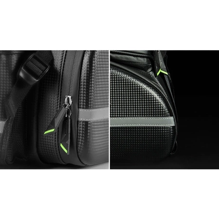 Rockbros A6-6 bicycle bag for trunk, 35 l, with fold-out pockets - black