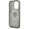 Original Case IPHONE 16 PRO Guess IML Metal Mountain Logo MagSafe black