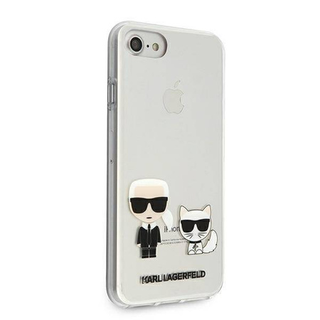 Karl Lagerfeld KLHCI8CKTR iPhone 7/8/SE 2020 hardcase Transparent Karl & Choupette