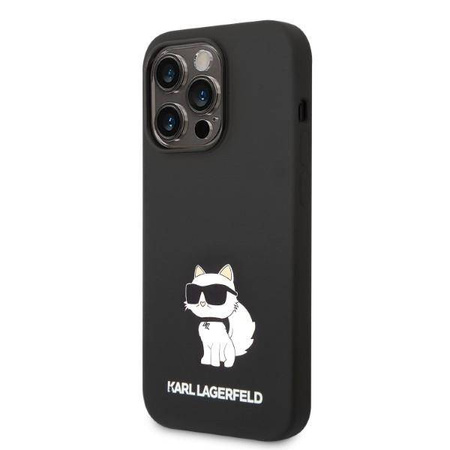 Karl Lagerfeld Silicone NFT Choupette - Etui iPhone 14 Pro Max (czarny)