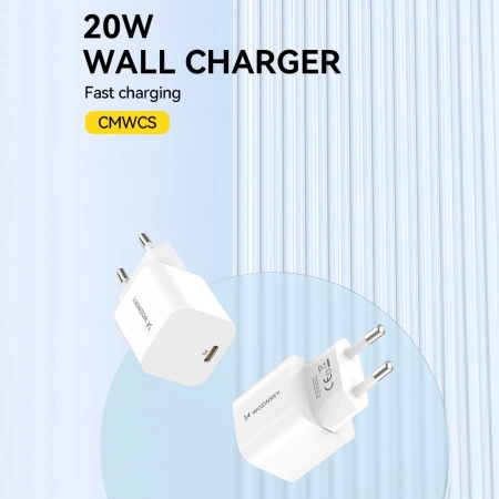 Wozinsky CMWCS USB-C PD 20W Wandladegerät – Weiß