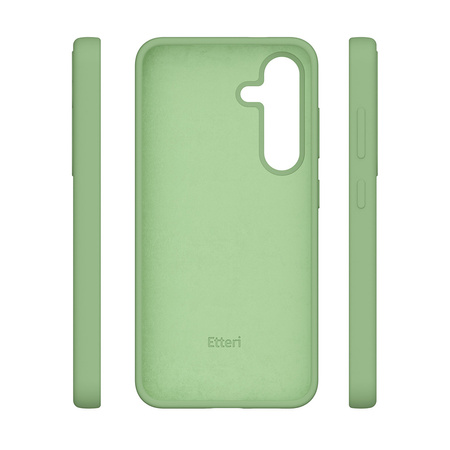 Nakładka Etteri Silicone Case do Samsung Galaxy S25 jasnozielona