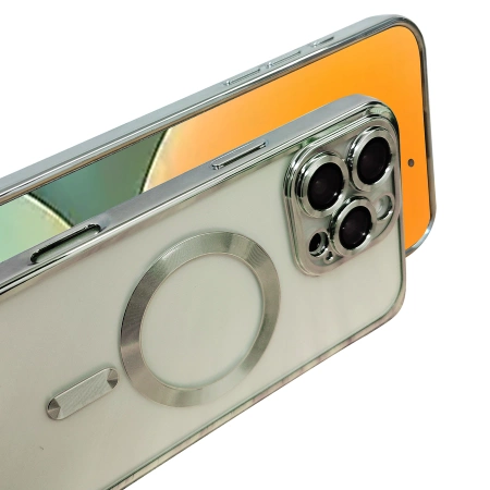 Metal Case MagS iPhone 15 Pro Max Silver