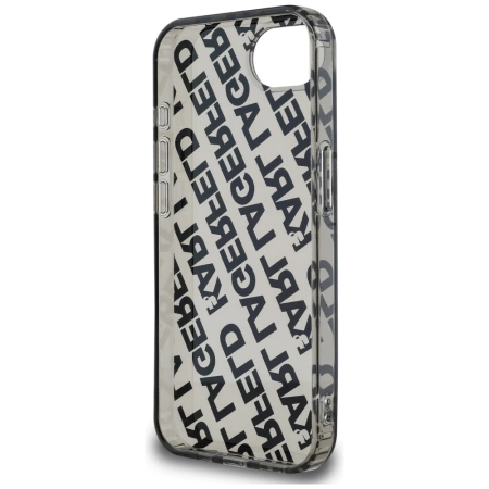 Etui Karl Lagerfeld IML Repeat Logo na iPhone 16e - srebrne