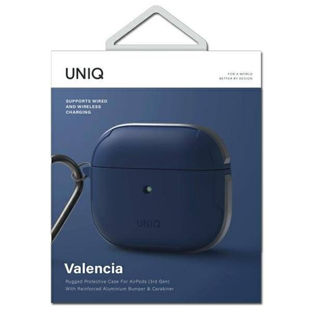 UNIQ etui Valencia AirPods 3 niebieski/blue Antimicrobial