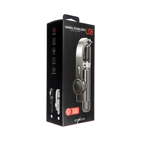 Zestaw / uchwyt selfie z pilotem na bluetooth tripod GIMBAL stabilizator biały SSTR-L08