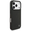Mercedes Leder Large Laurel Leave MagSafe Case für iPhone 17 Pro - Schwarz