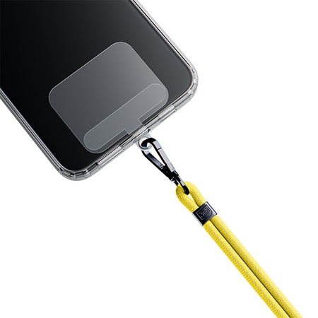 3MK EasyClip Yellow (black) smycz do telefonu
