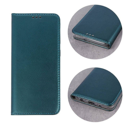 Case XIAOMI POCO C40 Wallet with a Flap Leatherette Holster Magnet Book dark green