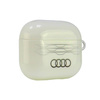 Original Handyhülle APPLE AIRPODS 3 Audi IML Geometric Pattern Cover (AU-IMLAP3-A6/D3-WE) weiß