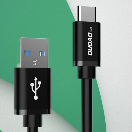 Dudao cable USB cable - USB Type C Super Fast Charge 1 m black (L5G-Black)