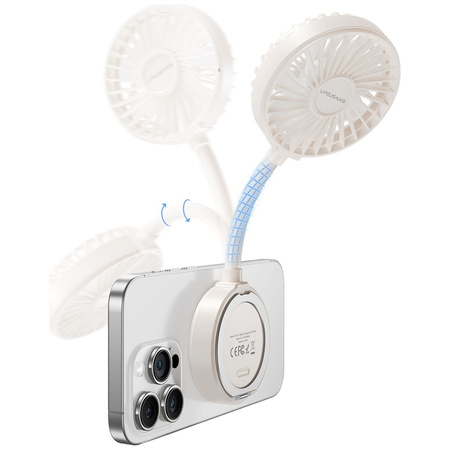 Wiatrak ręczny USAMS LiFE LU02 biały