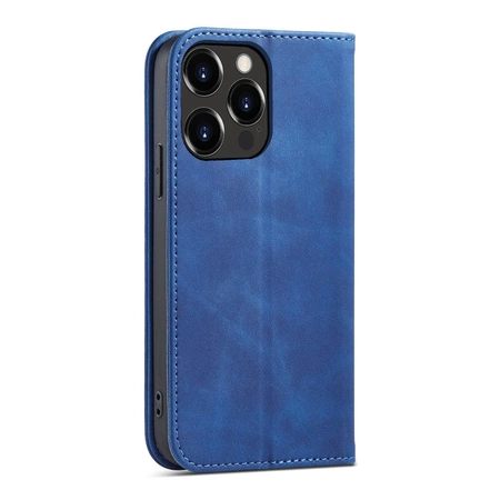 Magnet Fancy Case Hülle für iPhone 14 Flip Cover Wallet Stand blau