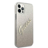Guess Glitter Gradient Script - Etui iPhone 12 / iPhone 12 Pro (złoty)