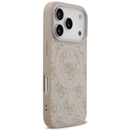 Guess 4G Ring Classic Logo MagSafe Case for iPhone 17 Pro - Pink