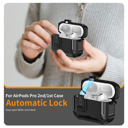 TECH-PROTECT CARBONOX MAGSAFE APPLE AIRPODS PRO 3 BLACK