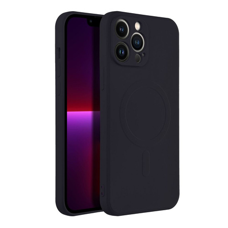Futerał Silicone Mag Cover kompatybilny z MagSafe do IPHONE 13 PRO MAX czarny