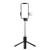Selfie-Stick WR1YXS Teleskopstativ 0,71 m mit runder Lampe – Schwarz
