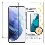 Wozinsky Tempered Glass Full Glue Super Tough Screen Protector Full Coveraged with Frame Case Friendly for Samsung Galaxy S22+ (S22 Plus) black