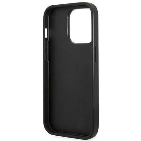Guess 4G Bottom Stripe Metal Logo Collection - Etui iPhone 14 Pro Max (szary)