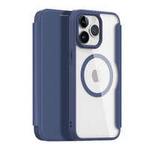 iPhone 15 Pro Magnetisches MagSafe Flip Case Dux Ducis Skin X Pro – Blau