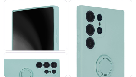 Nakładka Finger Ring do Samsung Galaxy S23 Plus jasnozielona