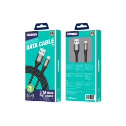 JELLICO kabel B12 Lightning 3.1A 2M Czarny