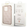 Guess GUHCP14XG4GFPI iPhone 14 Pro Max 6.7 "pink / pink hard case 4G Metal Gold Logo