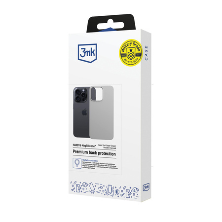 Apple iPhone 16 Pro Max - 3mk Hardy MagSilicone Natural Titanium