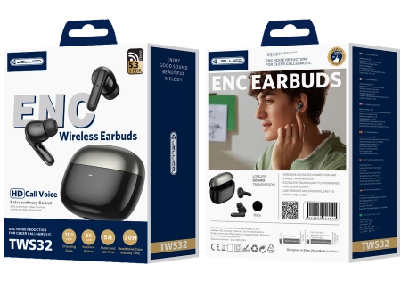 JELLICO kabellose Kopfhörer (ENC) TWS32 schwarz