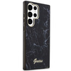Guess GUHCS23LPCUMAK S23 Ultra S918 schwarz/schwarzes Hardcase Marble