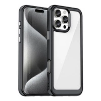 Etui Outer Space Case z żelową ramką do iPhone 16 Pro Max - czarne