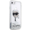 Karl Lagerfeld KLHCI8LNKHCH iPhone 7/8/ SE 2020/2022 silver/silver hardcase Glitter Karl Head