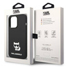 Original Case IPHONE 14 PRO MAX Karl Lagerfeld Hardcase Silicone Choupette Body black