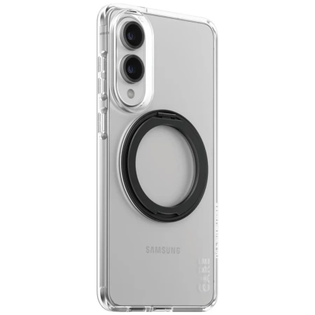 CARE by PanzerGlass Feature Black Kickstand & QI Case für Samsung Galaxy S25 Edge - Transparent