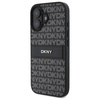 Oryginalne Etui IPHONE 16 DKNY Hardcase Texture Pattern Tonal Stripe (DKHCP16SPRTHSLK) czarne
