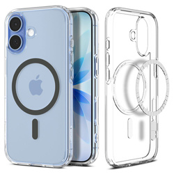 SPIGEN futerał ULTRA HYBRID MAG kompatybilny z MagSafe do IPHONE 17 clear graphite