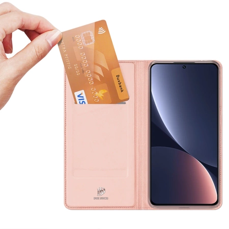 Dux Ducis Skin Pro Hülle Xiaomi 13 Flip Card Wallet Stand Pink
