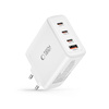 Wall Charger 100W 3x USB-C PD + QC3.0 USB Tech-Protect NC100W-GAN white