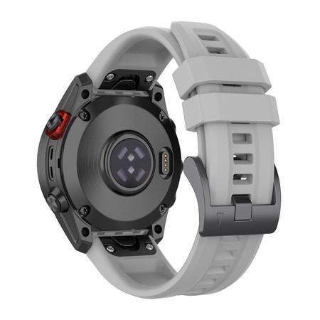 Pasek / opaska do smartwatcha Garmin FENIX 3 / 3HR / 5X / 6X / 6X PRO / 7X / 7X PRO szary (12)